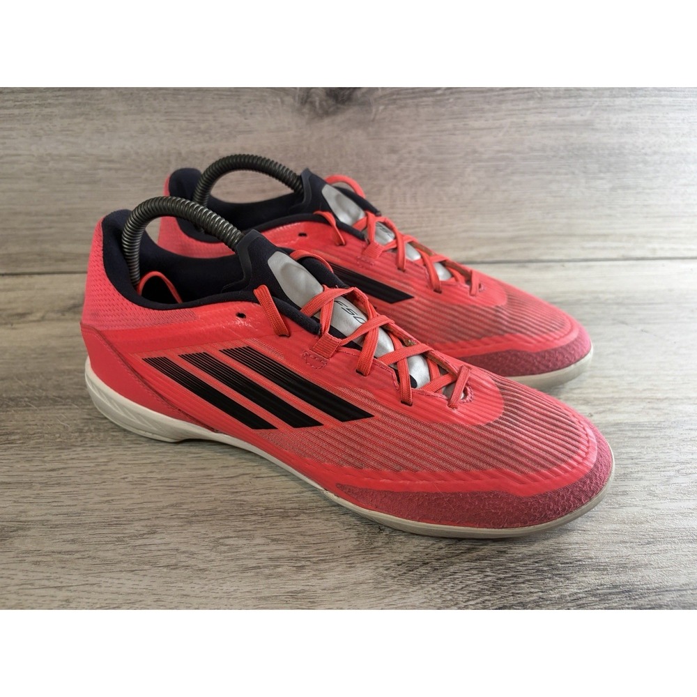 Adidas F50 League Indoor Soccer Shoes - Turbo/Aurora Black (IF1331) Mens 8.5
